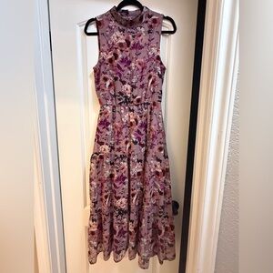 Lulu's Purple Floral Maxi Dress